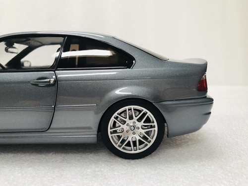 1/18 Norev 2003 BMW M3 CSL E46 Grey Metallic Diecast With Opening Limited - Picture 19 of 24