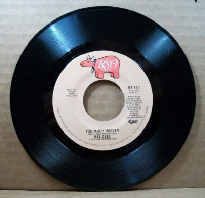 Bee Gees - Too Much Love/Rest Your Love On Me (45 RPM, 1978, RSO)
