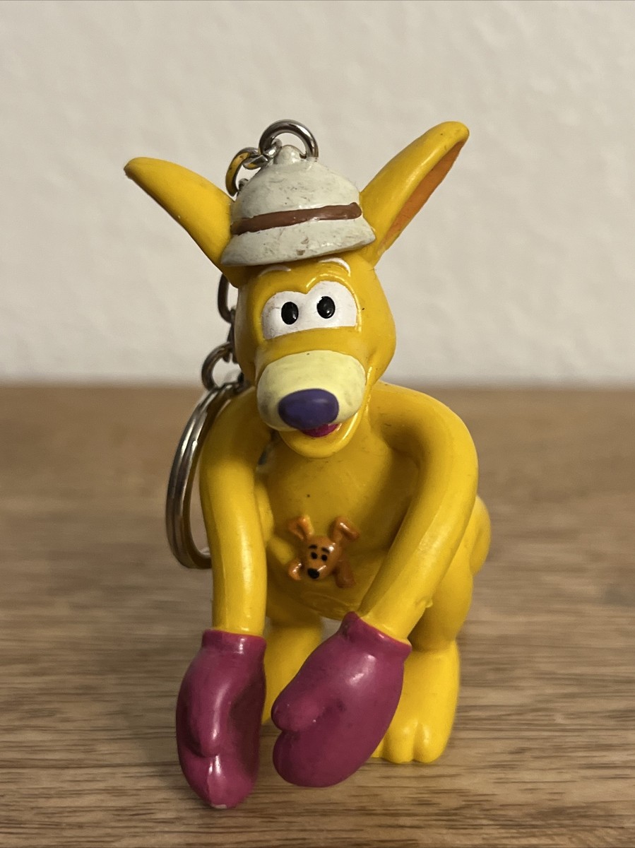 AUSSIE LAND BOXING YELLOW BENDABLE KANGAROO 3” ACTION FIGURE