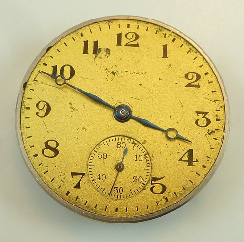 Waltham 510 Pocket Watch Movement - Good Balance - Parts Repair A - Picture 5 of 5