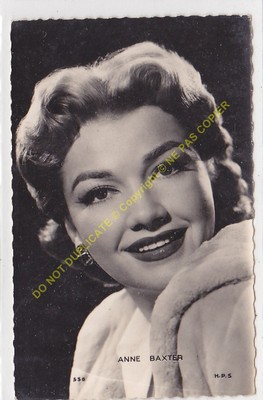 RPPC STAR ANNE BAXTER Foto H.P.S. Edit KORES 550