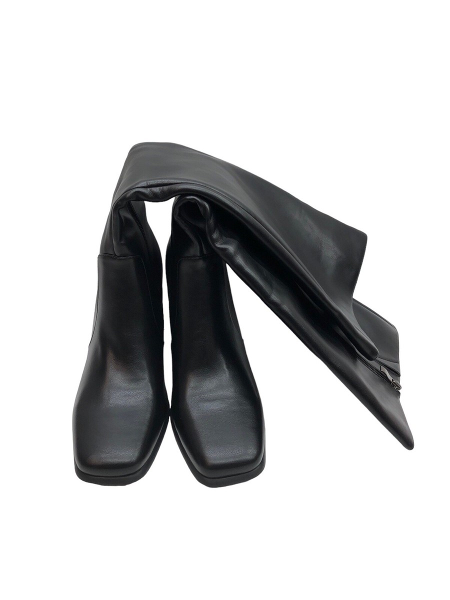 Modatope Knee High Boot Women Chunky Heel Square Toe Tall Modatope Knee High Boot Women Chunky Heel Square Toe Tall