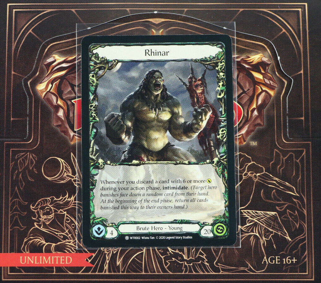 Rhinar // Rhinar, Reckless Rampage - 1st Edition - Other Trading Card Games  » Flesh and Blood TCG Singles » Welcome to Rathe - The Side Deck - Gaming  Cafe