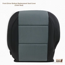 Front Driver Bottom Black/Gray Cloth Seat Cover Fits 2004 - 2007 Nissan Titan