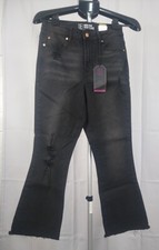 No Boundaries NEW WITH TAGS Black Pants High-rise Crop Flare Size 11