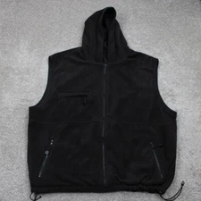 Ice Armor Reversible Vest Jacket Adult 2XL XXL Black Hooded Coat by Clam Corp