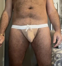 N2N Bodywear LR20 Locker Room Jock Tan Beige Size L Sexy Lightweight Jockstrap