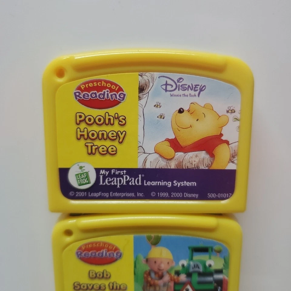 My First LeapPad Lot of 3, Educational Game Cartridges Pooh, Bob Builder, Seuss - Image 2 of 4