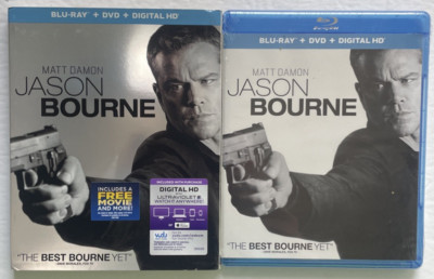 Jason Bourne (Blu-Ray, 2016) Matt Damon w/ Slipcover  - NEW & SEALED