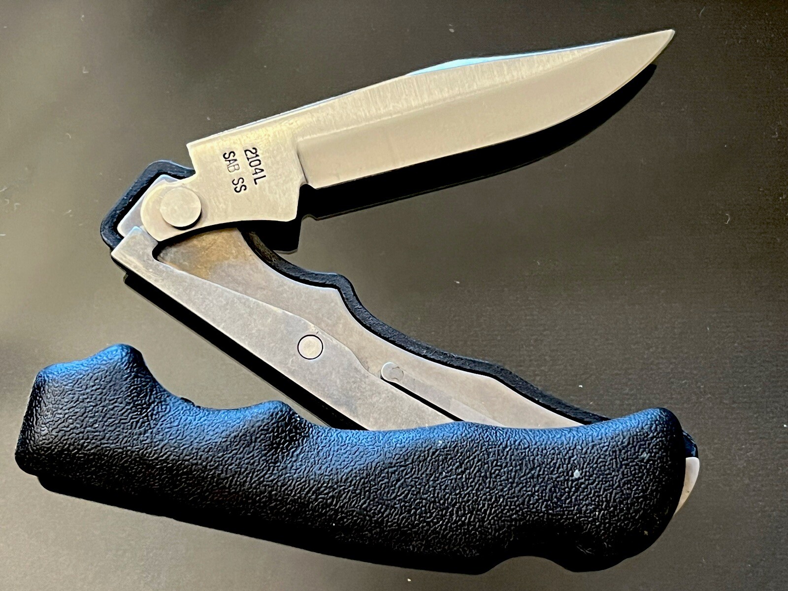 VINTAGE CASE XX 3.5 BLACKHORN LOCKBLADE CLICK N CLEAN KNIFE 41/2”1998