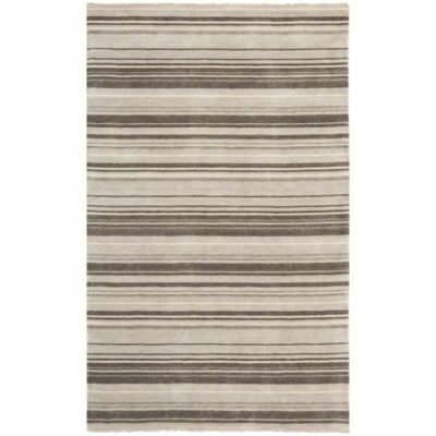 Safavieh Tibetan 9' X 12' Hand Knotted Wool Rug in Silver