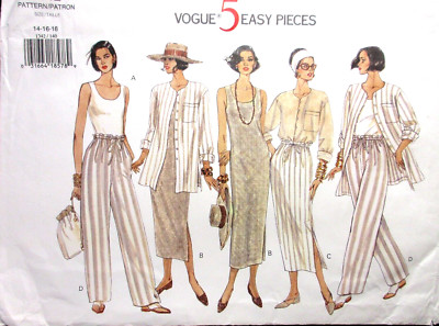 Vogue Five Easy Pieces Pattern 1342 Size 14-16-18