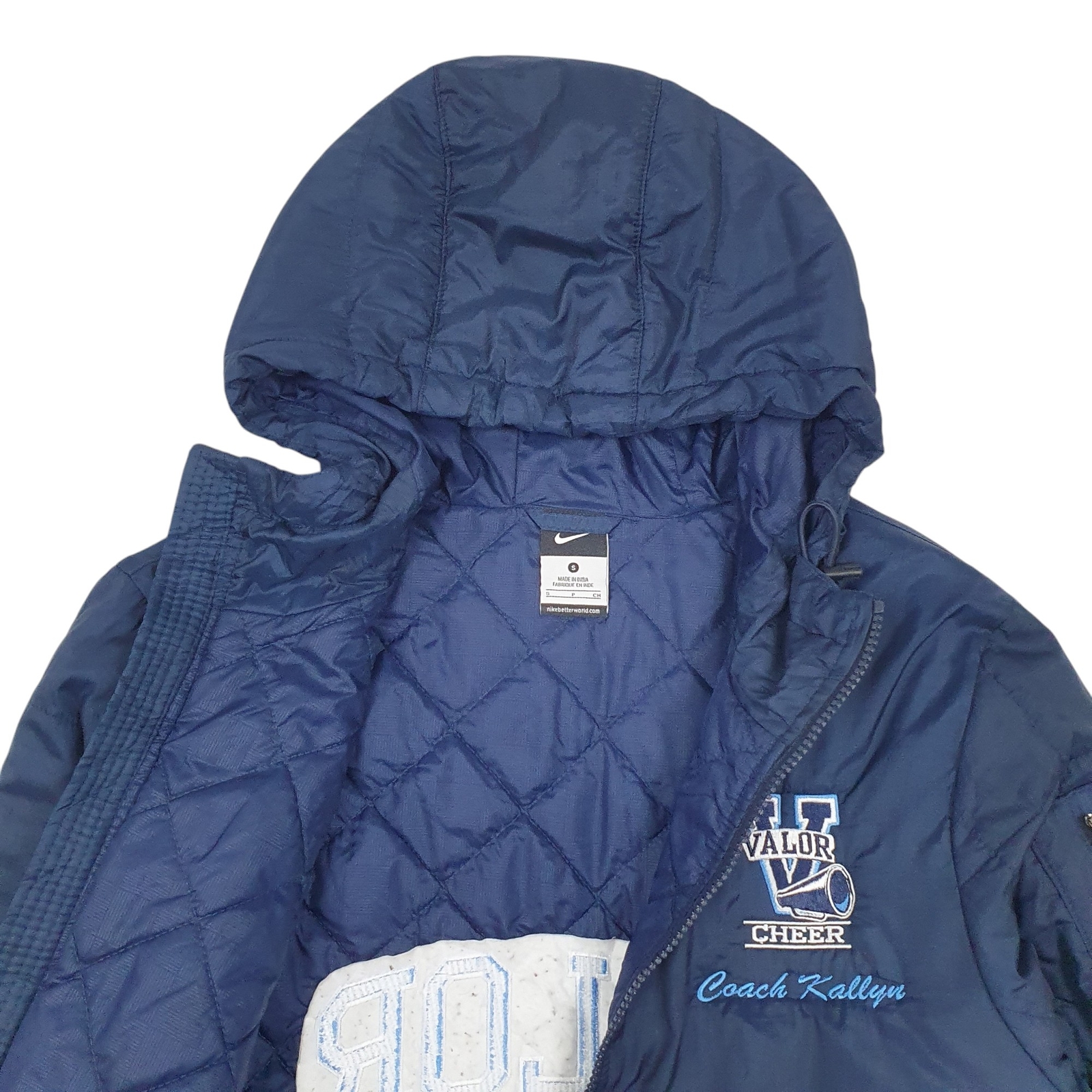 NIKE Padded Jacket Coat Insulated Valor Cheerleading Mens S image 3