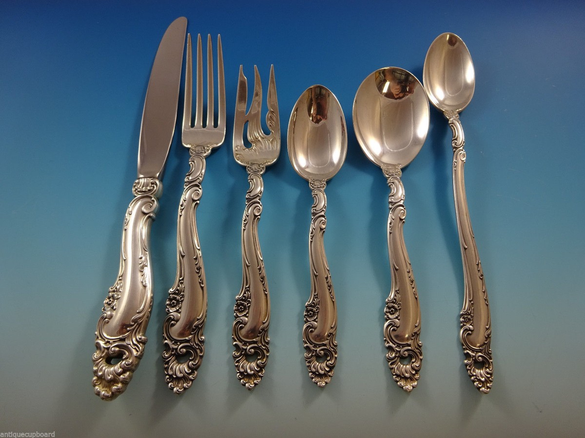 Decor by Gorham Sterling Silver Flatware Set For 12 Service 84