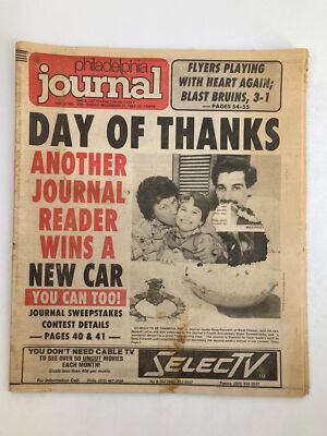 Philadelphia Journal Tabloid November 27 1981 Vol 4 #299 NHL Flyers Blast Bruins