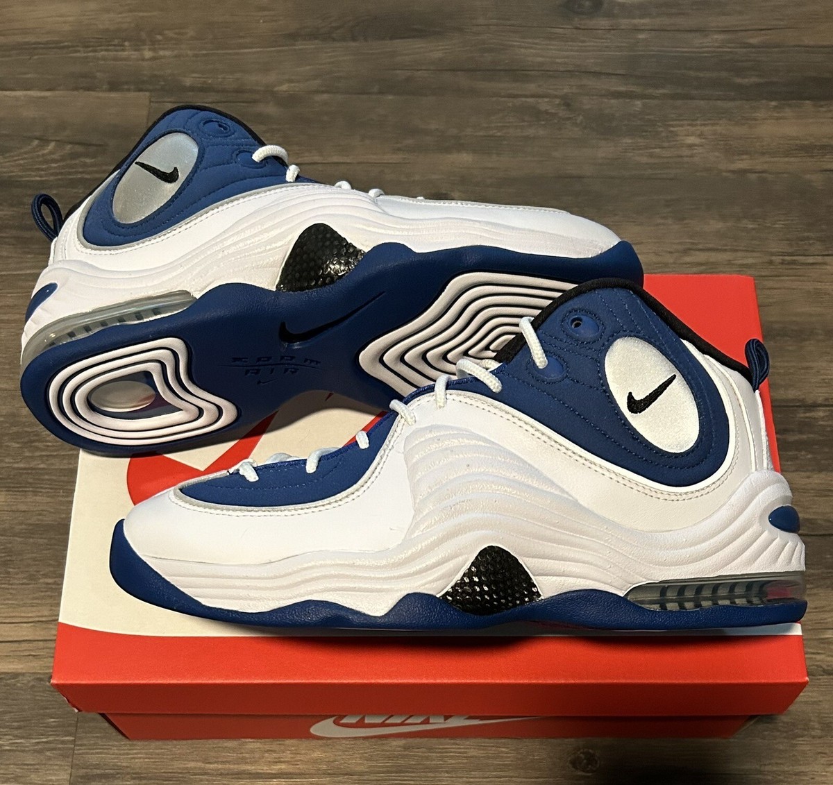 Nike Air Penny 2 Retro 2023 White Atlantic Blue Size 9.5 Orlando