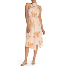 Joie Kehlani Floral Print Halter Silk Dress Size 10