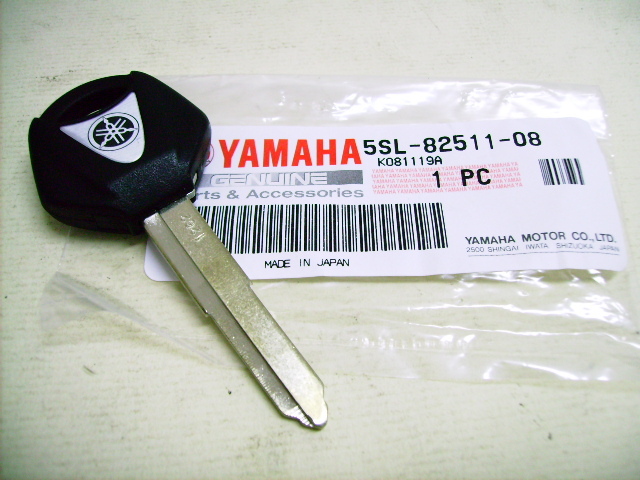 Red Plastic R1 Key Yamaha Genuine YZF R1 R6 Blank Key w/ Micro Chip OEM Immobilizer 5SL ...