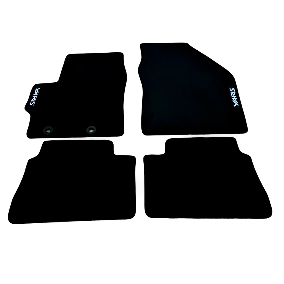 Alfombrillas de coche para Toyota Yaris terciopelo impermeables negras alfombras forros automáticos Foto 4 de 4