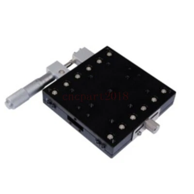 TOAUTO 90X90mm 93N Manual Trimming Platform X Axis Linear Stage Bearing Sliding Table