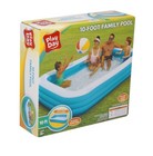 Play Day Inflatable 10-Foot Rectangular Family Swimming Kiddie Pool - NEW/SEALED