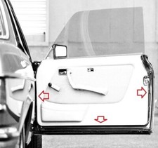 Mercedes W123 Coupe Door Weathership Rubber Gasket Seals Left Right New Mercedes W123 Coupe Door Weathership Rubber Gasket Seals Left Right New