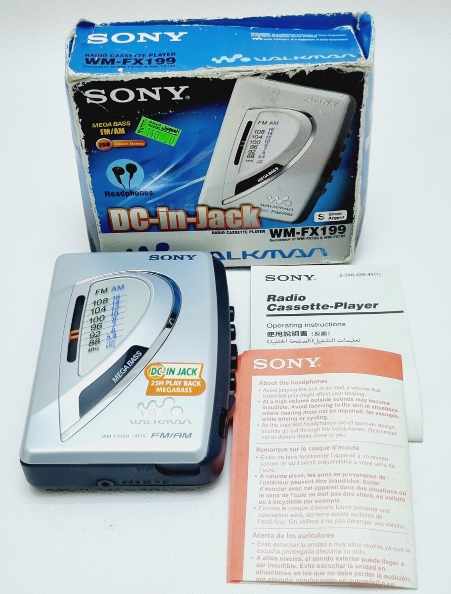 Vintage Sony Walkman WM-FX199 - With box - For Parts only | eBay