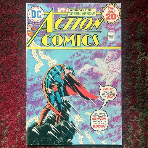 1974 Action Comics #440 Key Issue First Mike Grell Green Arrow Artwork DC Comics