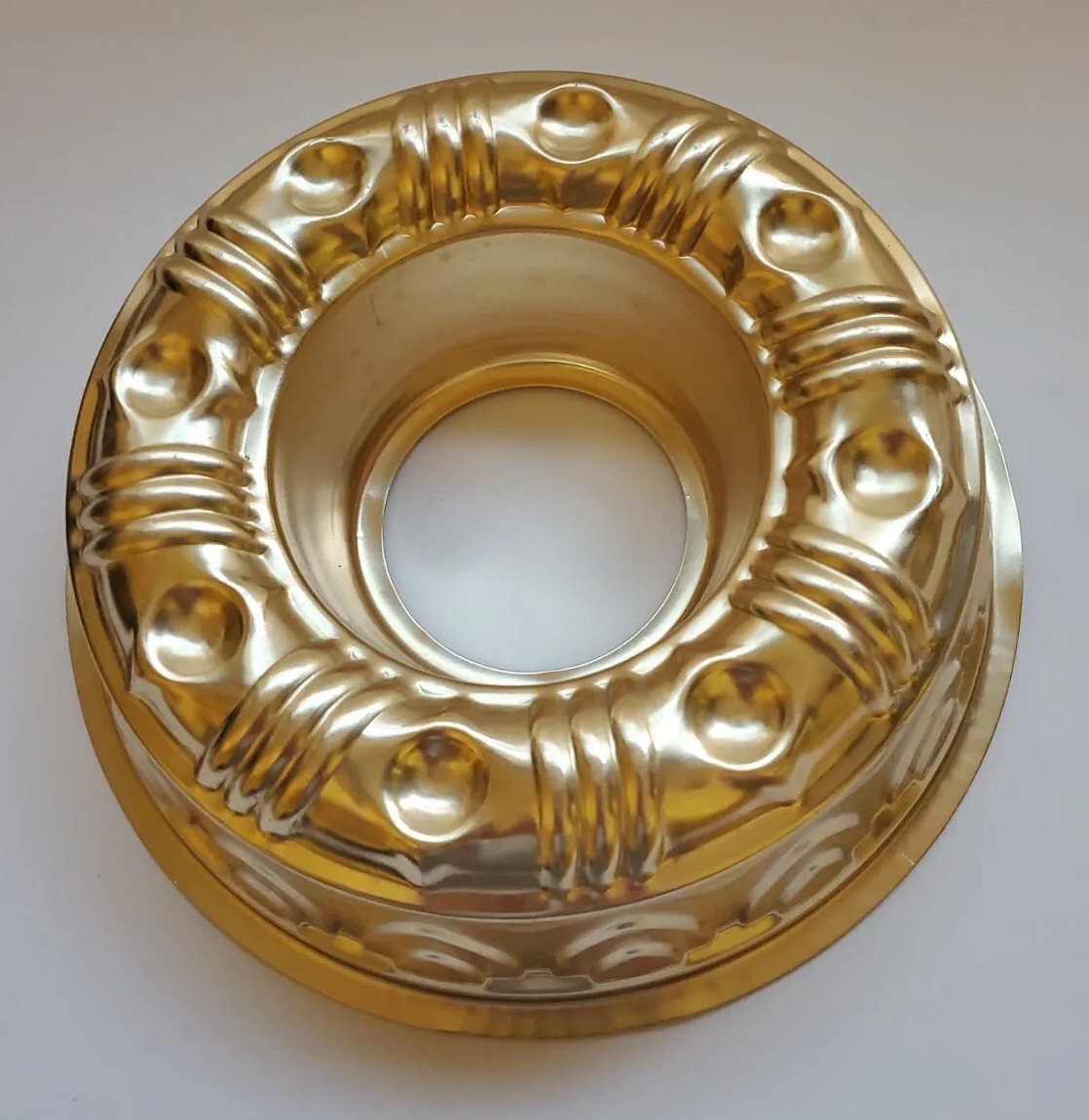 Wall Hanging Bundt Fruit Cake Pan Copper Aluminum Hanging Round Jello Mold Tin eBay