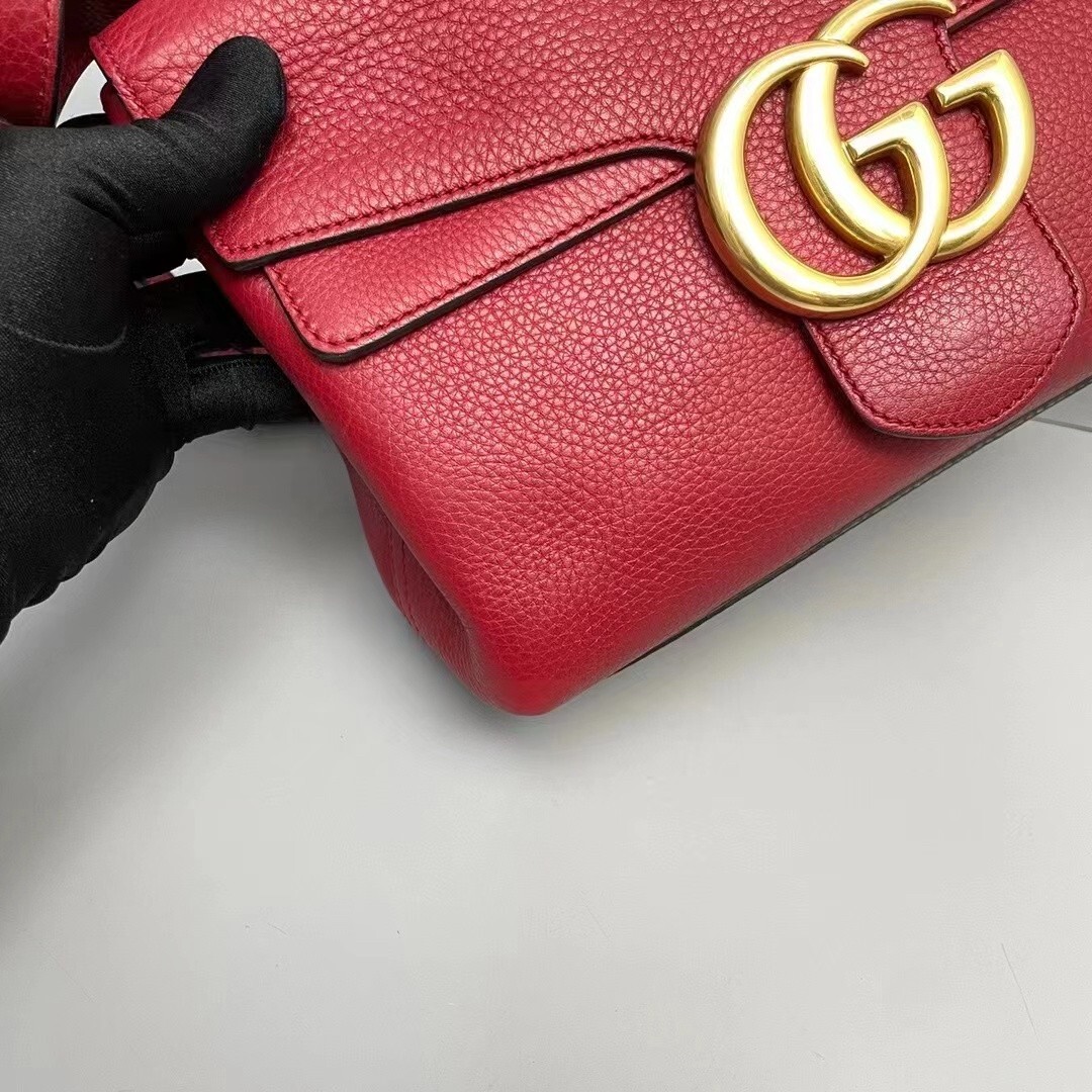 Gucci GG Marmont Messenger Shoulder Leather Bag, Medium eBay