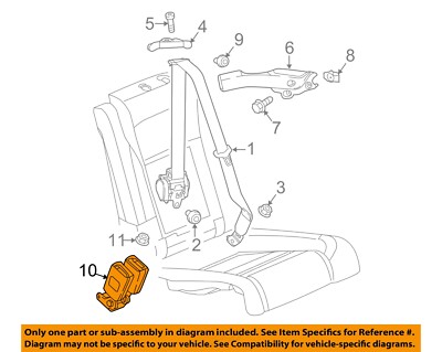 GM OEM 16-19 Cascada Restraint Systems Rear Seat Belts-Buckle 19332388