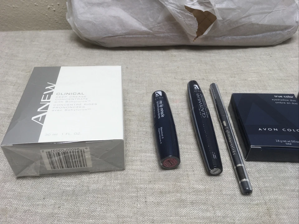 Avon True Color Iced Pastel Eyeshadow +Lip Miracle+glimmerstick+gloss+deep #44 - Image 4 of 4