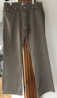 QUIKSILVER ROXY LIFE BRAUNE HOSE VORNE & GESÄSSTASCHEN GRÖSSE 4 TADELLOS