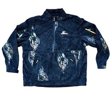 Mossy Oak Camouflage Black Men's XL Quarter Zip 1/4 Zip Jacket Hunting