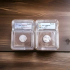 Fractional Silver Combo! Monarch Metals Lot 2 1/10 oz .999 Silver Rounds ICG!