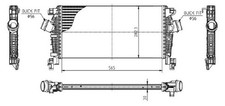 Ladeluftkühler MTR 13054781 für OPEL ASTRA Caravan P10 GTC CASCADA W13 CDTI LPG