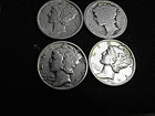 SILVER MERCURY DIMES LOT OF (16) 90% SILVER