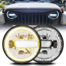 1000 Bright 7 Inch Round LED Headlight H6024 for Car, DOT Anti-glare DRL Tur...
