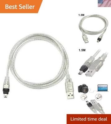 400Mbps USB to 4-Pin Firewire Cable - 1.5m High-Speed Adapter for iLink Cameras