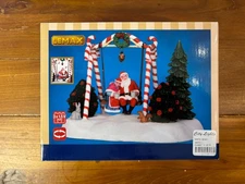 Lemax Christmas Village Animated Table Accent Santa Swing Tested Beautiful EUC!