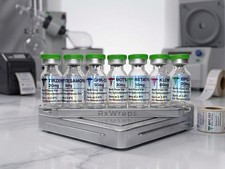 Holographic Peptide Labels For 3ml Vials Custom QR Code Stickers 10 Pack