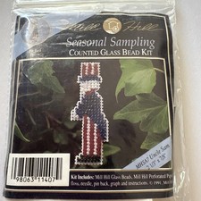 Mill Hill Uncle Sam MHSA7 Seasonal Sampling Counted Glass Bead Kit