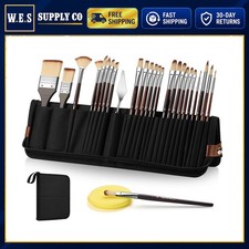 Paint Brush Set 26pcs with Palette Knife for Acrylic and Oil Painting