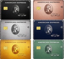 American Express Black Platinum Gold Green Cr...