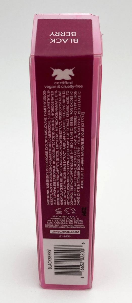 Lime Crime Plushies - Blackberry - Matte Lipstick Soft Lip Veil