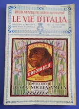 1924 Le Vie d'Italia - TCI magazine - Ferro China Bisleri advertising (Milan)