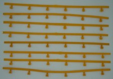 AURORA TJET AFX 8 - 14" YELLOW GUARD RAILS W/ NO BAD POSTS  CLEAN  VN-EXC 2