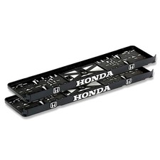 HONDA chrom 3D-Effekt Kennzeichenhalter Nummernschild - 2 Stück / 1Paar