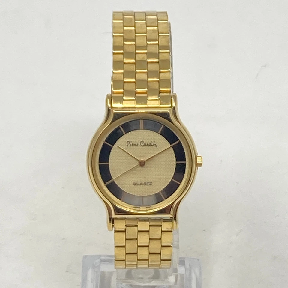 Reloj Pierre Cardin Vintage Mujer Tono Dorado 28mm Redondo Batería Nueva 7.75" Foto 3 de 4