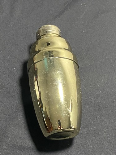 Viski Belmont Heavyweight Cocktail Shaker 16.5 oz Gold Plate Staineless Steel
